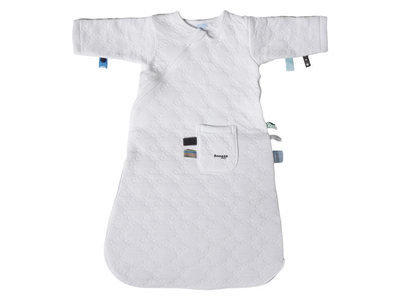 Snooz baby slaapzak white jacquard met mouwen 3-9 maanden