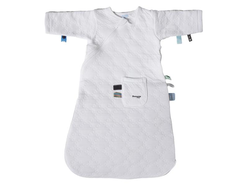 Snooz baby slaapzak white jacquard met mouwen 3-9 maanden