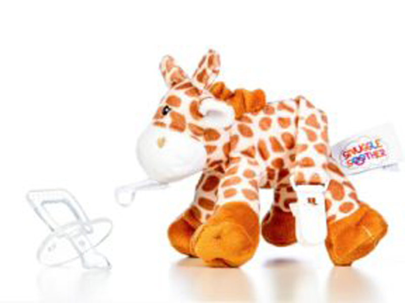 snugglersoother giraffe met tut en hanger