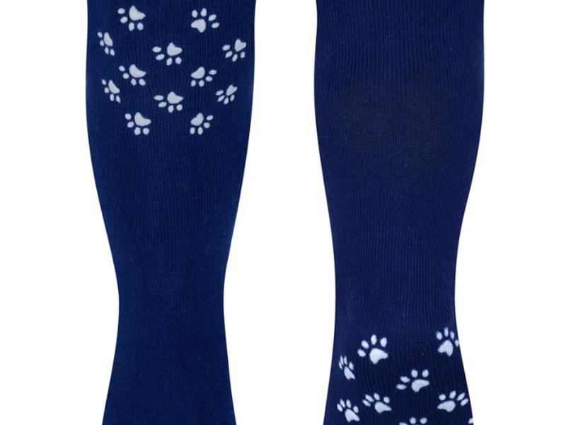 steven sokken kousenbroek blauw met anti slip