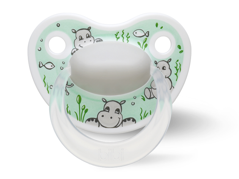 BiBi Mint groene hippo speen " 0-16m+ dental