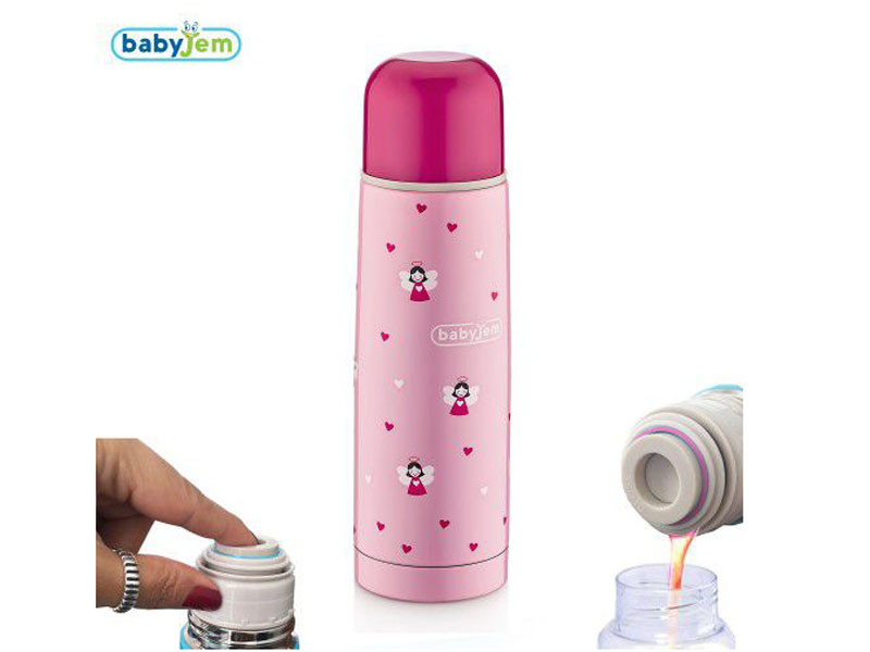 babyjem thermos 500ml engeltjes roos