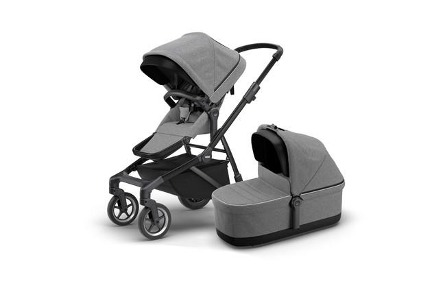 Thule Thule Sleek Infant Stroller Bundle 3in1 black/licht grijs