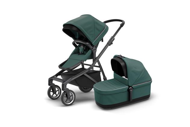 Thule Thule Sleek Infant Stroller Bundle 3in1 black/Green