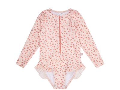 Swim Essentials Badpak met lange mouwen leopard pink Kopen