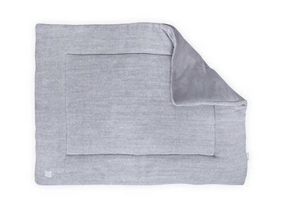 Jollein boxkleed Playpen quilt 80x100cm Melange knit soft grey Kopen