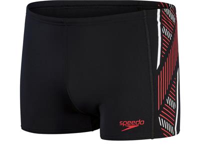 Speedo Aqua short End+ Tech panel black/Red kopen