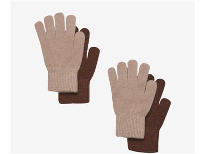 Celavi handschoenen wol bruin/beige set van 2 stuks Kopen