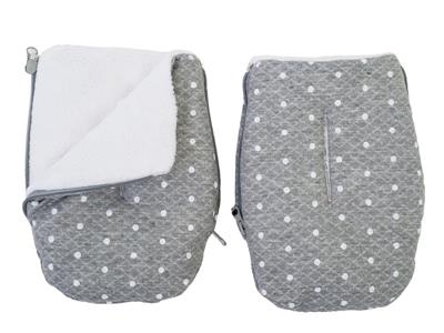 altabebe handverwarmers grijs/ witte bollen Kopen