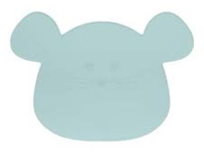 Lassig siliconen placemat mouse blue Kopen