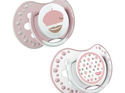 lovi retro baby girl speentjes 2 stuks  0-3m/3-6m/6-18m Kopen