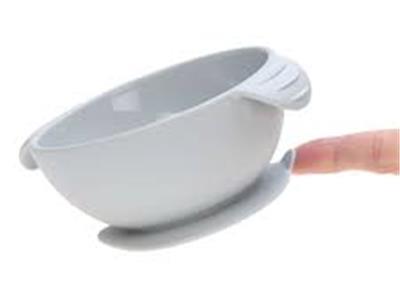 Lassig Siliconen bowl met zuignap grijs Kopen
