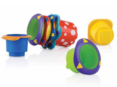 Nuby 5 stapelpotjes met gaatjes Kopen