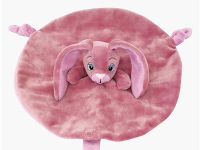 MYTEDDY Knuffeldoekje konijn roos Kopen