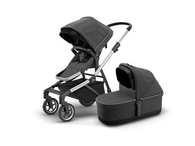 Thule Thule Sleek Infant Stroller Bundle 3in1 silver/donker grijs Kopen