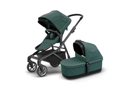 Thule Thule Sleek Infant Stroller Bundle 3in1 black/Green Kopen