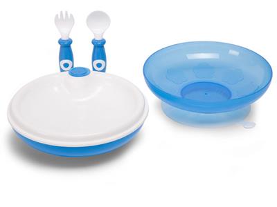 childhome WARMTEBORD+BESTEK BLAUW & WIT Kopen