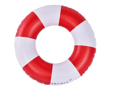 Swim Essentials zwemband wit met rode strepen Kopen