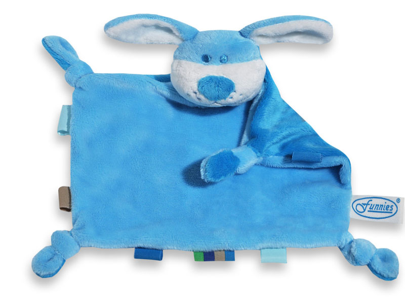 funnies knuffel hondje blauw