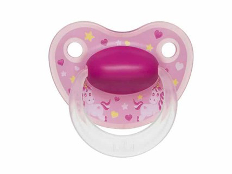 BiBi roze unicorn " 0-16m+ dental