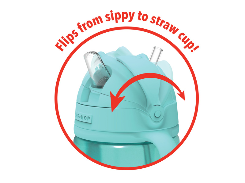 Skip hop Sip-to-Straw Cups-Teal set van 2 bekers