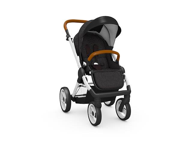 mutsy kinderwagen evo indistrual (frame+reiswieg+zit+kap) Gratis voetenzak actie geldig tot 31/6/2021