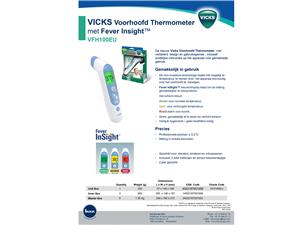 Vicks Digitale voorhoofd thermometers