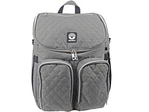 dooky Diaper bay backpack grey melange 2in1