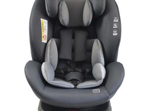 Ding Draaibare - CAR SEAT - 360°- GR 0/1/2/3 - ISOFIX - 0-36 KG - CRUZ - DARK GREY