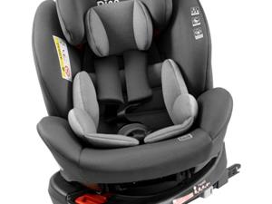 Ding Draaibare - CAR SEAT - 360°- GR 0/1/2/3 - ISOFIX - 0-36 KG - CRUZ - DARK GREY