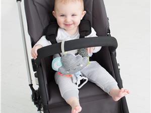 Skip hop Silver Lining Cloud Rattle Moon Stroller Toy