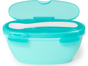 Skip hop Easy Serve reispotje en leper Grijs - mint