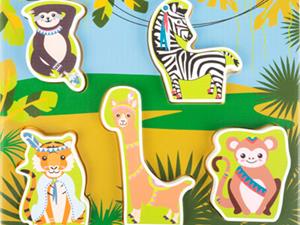 small foot Puzzel design diertjes jungle