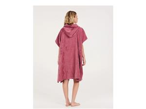 Protest Poncho coral red