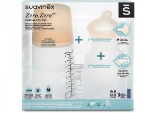 Suavinex SX - ZERO.ZERO - PACK BREASTFEEDING BOTTLE - 270ML M FLOW