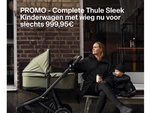 Thule Thule Sleek Infant Stroller Bundle 3in1 green on black