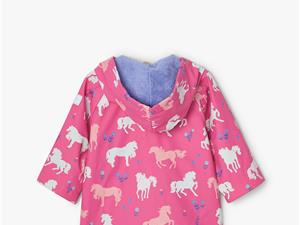 Hatley kids Regenjas unicorn baby roze