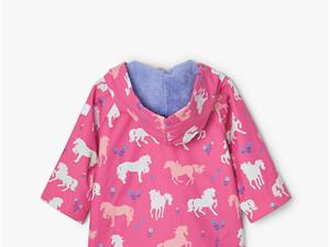 Hatley kids Regenjas unicorn baby roze