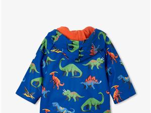 Hatley kids Regenjas dino blauw