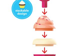 Skip hop ZOO SORT AND STACK CUPCAKES